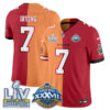 Tampa Bay Buccaneers Bucky Irving Super Bowl Split Vapor Limited Jersey - All Stitched - Red Creamsicle