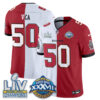 Tampa Bay Buccaneers Vita Vea Super Bowl Split Vapor Limited Jersey - All Stitched - White Red