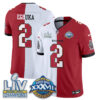 Tampa Bay Buccaneers Emeka Egbuka Super Bowl Split Vapor Limited Jersey - All Stitched - White Red