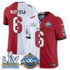 Tampa Bay Buccaneers Baker Mayfield Super Bowl Split Vapor Limited Jersey - All Stitched - White Red