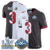 Tampa Bay Buccaneers Rueben Bain Jr. Super Bowl Split Vapor Limited Jersey - All Stitched - White Pewter