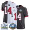 Tampa Bay Buccaneers Chris Godwin Super Bowl Split Vapor Limited Jersey - All Stitched - White Pewter