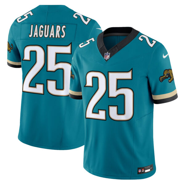 Jacksonville Jaguars #25 Jaguars Throwback Vapor Limited Jersey - All Stitched - Teal