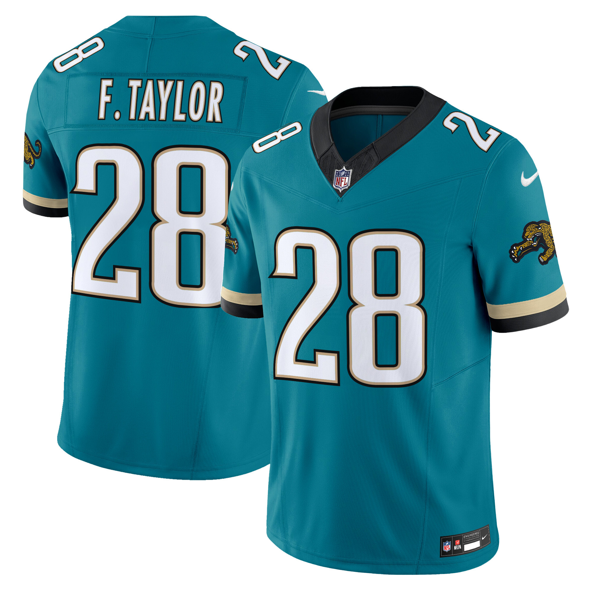 Jacksonville Jaguars Fred Taylor Throwback Vapor Limited Jersey - All Stitched - Teal