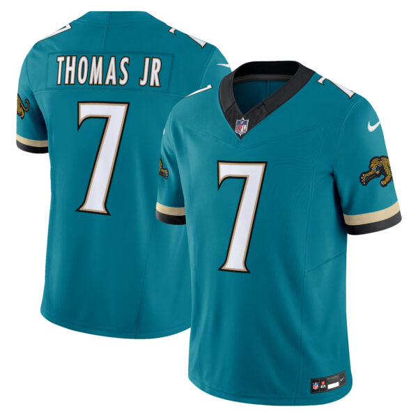 Jacksonville Jaguars Brian Thomas Jr. Throwback Vapor Limited Jersey - All Stitched - Teal