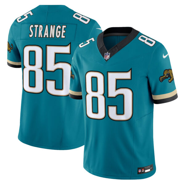 Jacksonville Jaguars Brenton Strange Throwback Vapor Limited Jersey - All Stitched - Teal