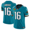 Jacksonville Jaguars Trevor Lawrence Throwback Vapor Limited Jersey - All Stitched - Teal