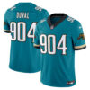 Jacksonville Jaguars Duval 904 Throwback Vapor Limited Jersey - All Stitched - Teal