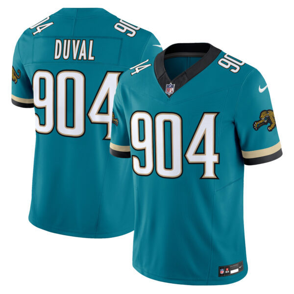 Jacksonville Jaguars Duval 904 Throwback Vapor Limited Jersey - All Stitched - Teal