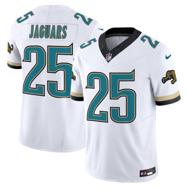 Jacksonville Jaguars #25 Jaguars Throwback Vapor Limited Jersey - All Stitched - White