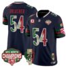 Chicago Bears Brian Urlacher Mexico NFC North Champions Patch Limited Edition - All Stitched - Navy