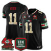 Green Bay Packers Jayden Reed Mexico Edition Vapor Jersey - All Stitched - Black