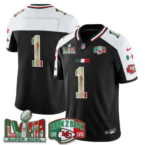 Kansas City Chiefs Team Mexico Edition Vapor Jersey - All Stitched - Alternate