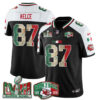 Kansas City Chiefs Travis Kelce Mexico Edition Vapor Jersey - All Stitched - Alternate