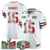 Kansas City Chiefs Patrick Mahomes Mexico Edition Vapor Jersey - All Stitched - White