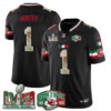 Kansas City Chiefs Xavier Worthy Mexico Edition Vapor Jersey - All Stitched - Black