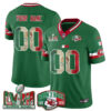 Kansas City Chiefs Mexico Edition Vapor Custom Jersey - All Stitched - Green