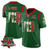 Houston Texans H-Town 25 Seasons Mexico Style Vapor Jersey - All Stitched - Green
