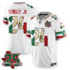Houston Texans Derek Stingley Jr. 25 Seasons Mexico Style Vapor Jersey - All Stitched - White