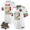 Houston Texans Nico Collins 25 Seasons Mexico Style Vapor Jersey - All Stitched - White