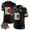 Houston Texans Davis Mills 25 Seasons Mexico Style Vapor Jersey - All Stitched - Black