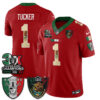 Las Vegas Raiders Tre Tucker 3X Champs Mexico Edition Vapor Jersey - All Stitched - Red