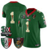 Las Vegas Raiders Team 3X Champs Mexico Edition Vapor Jersey - All Stitched - Green