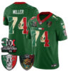 Las Vegas Raiders Kolton Miller 3X Champs Mexico Edition Vapor Jersey - All Stitched - Green