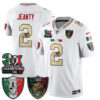 Las Vegas Raiders Ashton Jeanty 3X Champs Mexico Edition Vapor Jersey - All Stitched - White