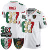 Las Vegas Raiders Michael Mayer 3X Champs Mexico Edition Vapor Jersey - All Stitched - White