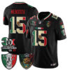 Las Vegas Raiders Fernando Mendoza 3X Champs Mexico Edition Vapor Jersey - All Stitched - Black