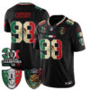 Las Vegas Raiders Maxx Crosby 3X Champs Mexico Edition Vapor Jersey - All Stitched - Black