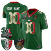 Las Vegas Raiders 3X Champs Mexico Edition Vapor Custom Jersey - All Stitched - Green