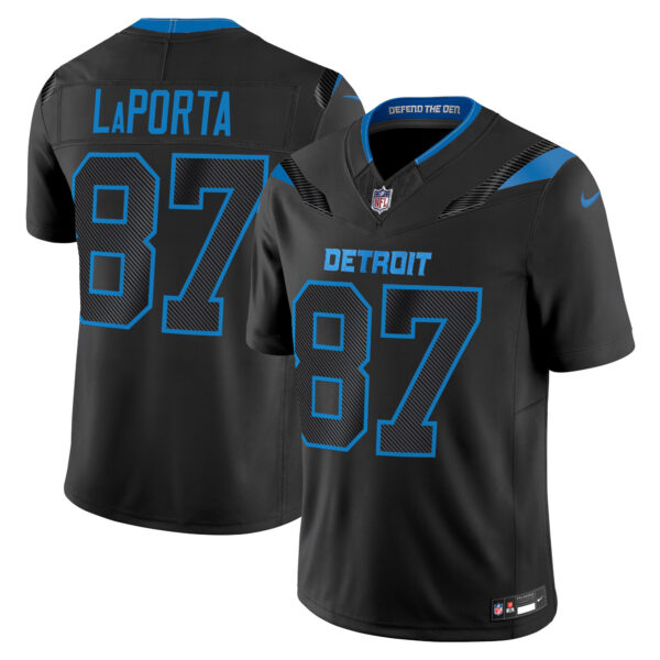 Detroit Lions Sam Laporta 2026 Rivalries Vapor Limited Vapor Limited Jersey - All Stitched - Black