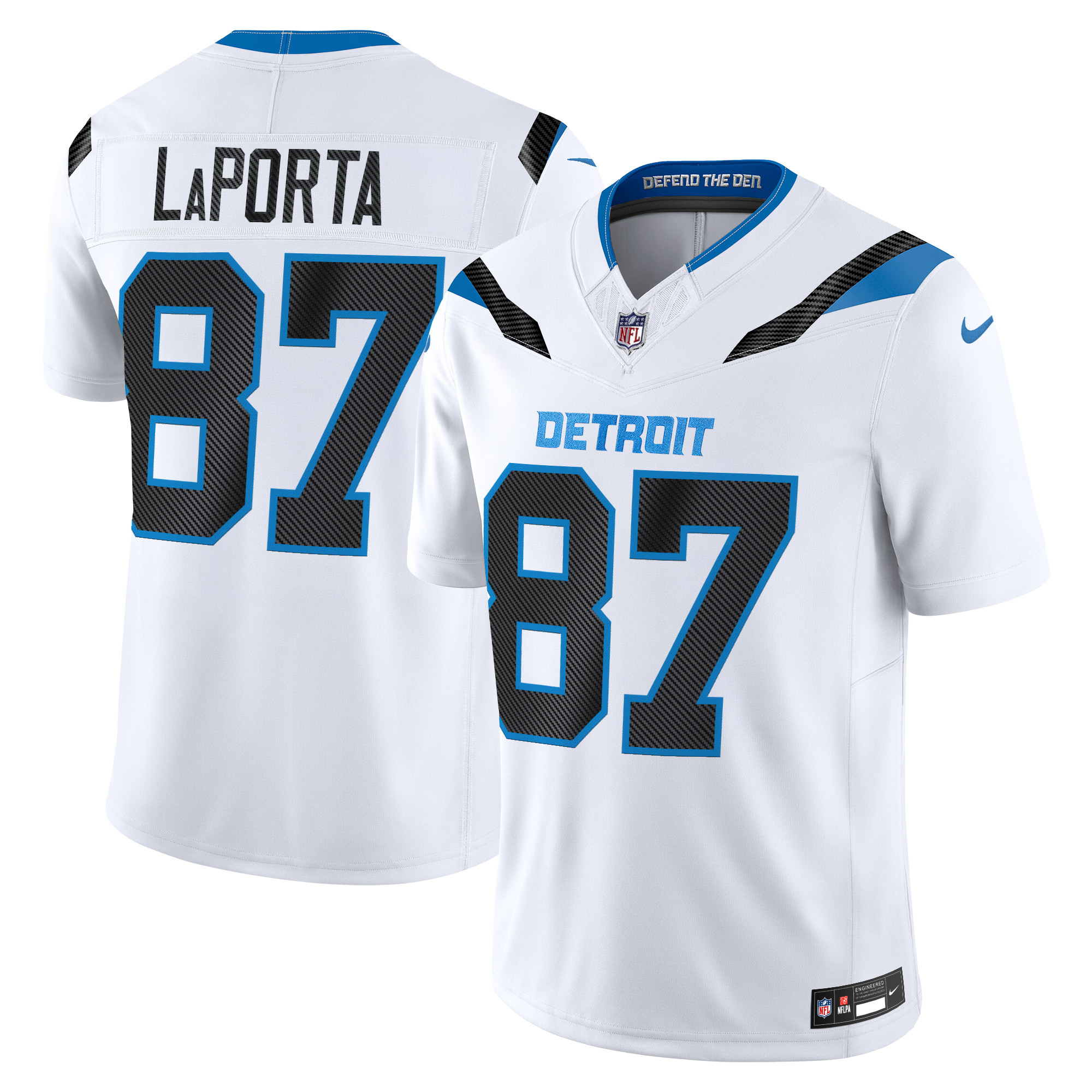 Detroit Lions Sam Laporta 2026 Rivalries Vapor Limited Vapor Limited Jersey - All Stitched - White