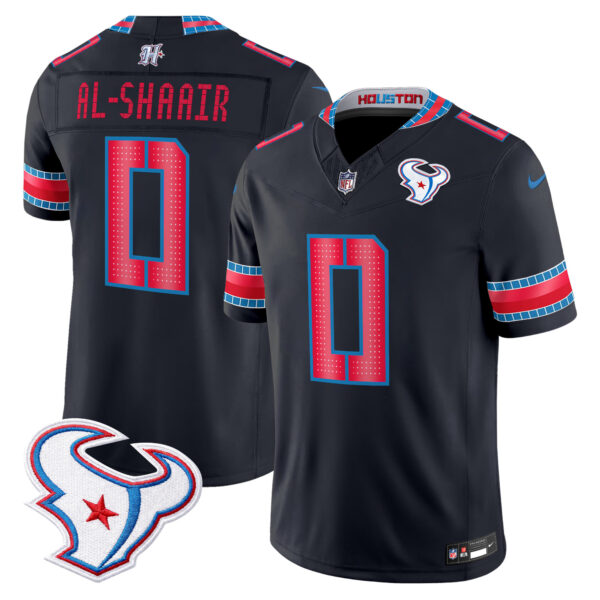 Houston Texans Azeez Al-Shaair 2026 "Rivalries" Vapor Limited Jersey - All Stitched - Navy