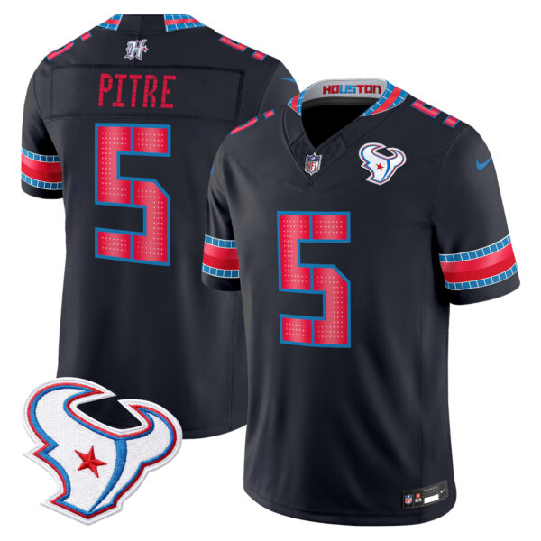 Houston Texans Jalen Pitre 2026 "Rivalries" Vapor Limited Jersey - All Stitched - Navy