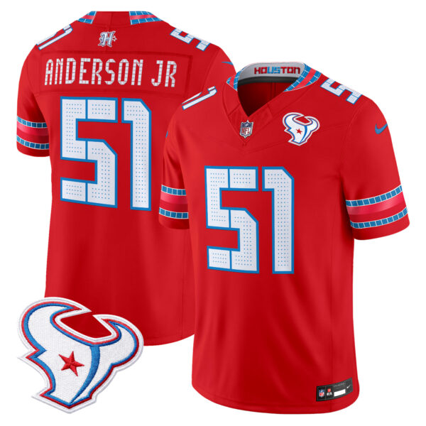 Houston Texans Will Anderson Jr. 2026 "Rivalries" Vapor Limited Jersey - All Stitched - Red