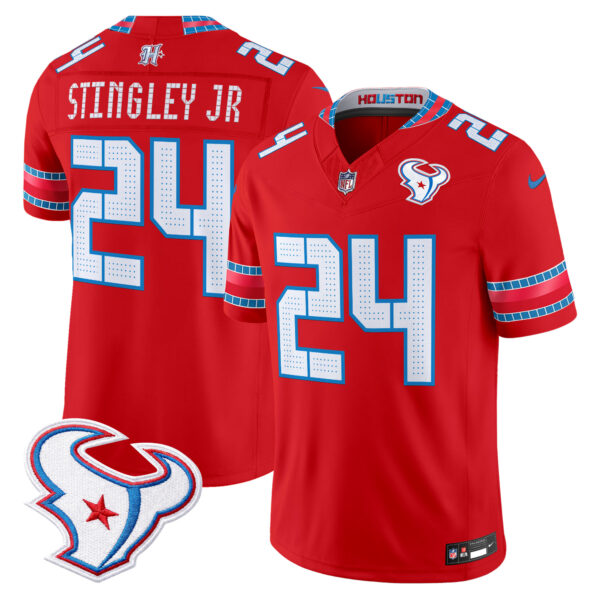 Houston Texans Derek Stingley Jr. 2026 "Rivalries" Vapor Limited Jersey - All Stitched - Red