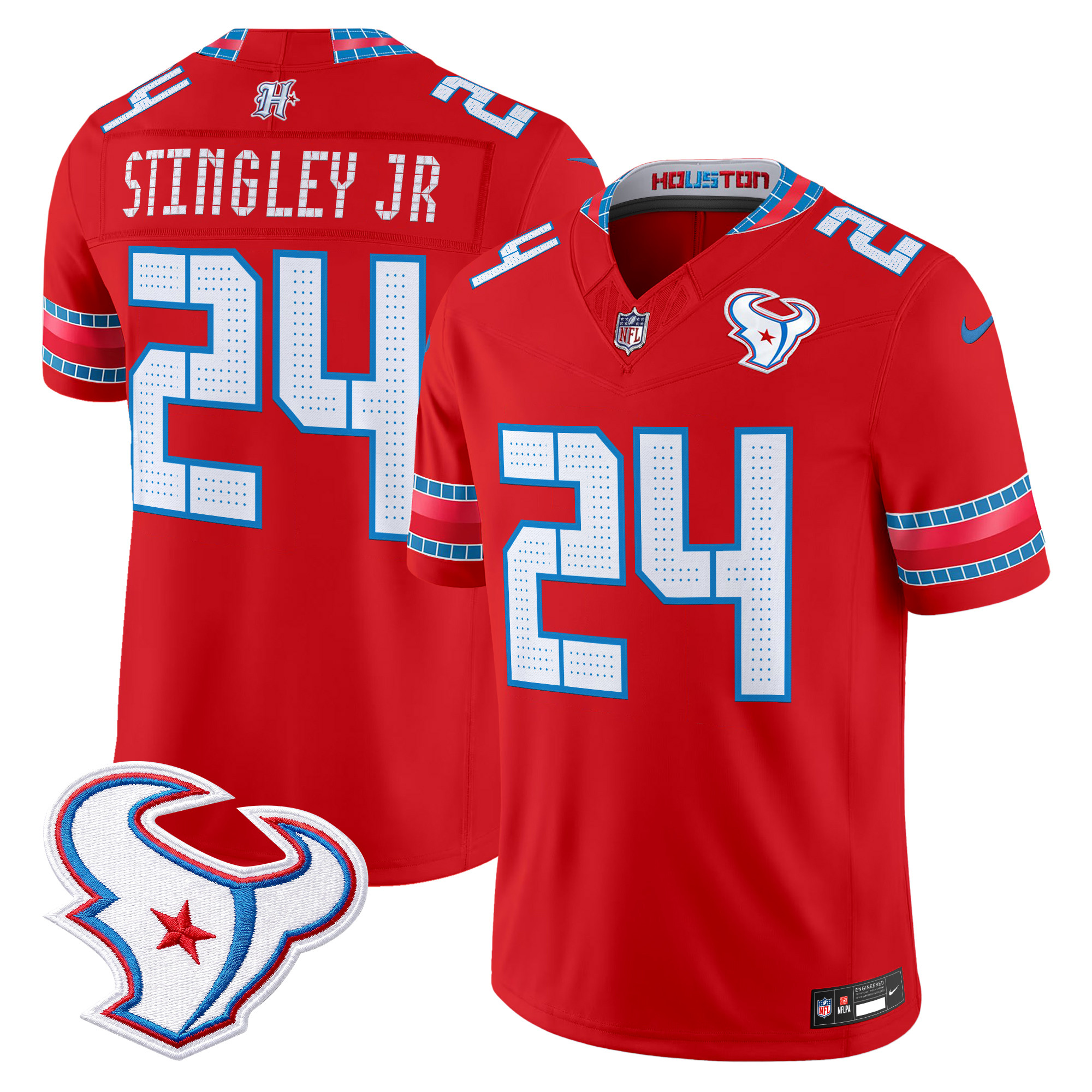 Houston Texans Derek Stingley Jr. 2026 "Rivalries" Vapor Limited Jersey - All Stitched - Red