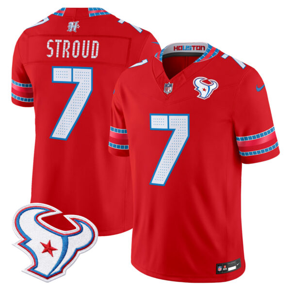 Houston Texans C.J. Stroud 2026 "Rivalries" Vapor Limited Jersey - All Stitched - Red