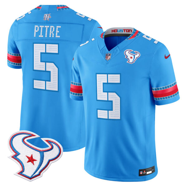 Houston Texans Jalen Pitre 2026 "Rivalries" Vapor Limited Jersey - All Stitched - Blue