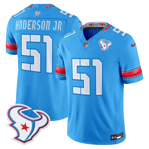 Houston Texans Will Anderson Jr. 2026 "Rivalries" Vapor Limited Jersey - All Stitched - Blue