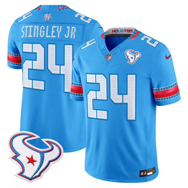 Houston Texans Derek Stingley Jr. 2026 "Rivalries" Vapor Limited Jersey - All Stitched - Blue