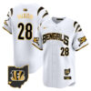 Cincinnati Bengals Joe Mixon Vapor Premier Limited Baseball Jersey - All Stitched - White Gold