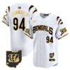 Cincinnati Bengals Sam Hubbard Vapor Premier Limited Baseball Jersey - All Stitched - White Gold