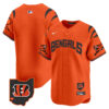 Cincinnati Bengals #1 Team Vapor Premier Limited Baseball Jersey - All Stitched - Orange