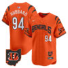 Cincinnati Bengals Sam Hubbard Vapor Premier Limited Baseball Jersey - All Stitched - Orange