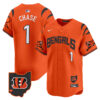 Cincinnati Bengals Ja'Marr Chase Vapor Premier Limited Baseball Jersey - All Stitched - Orange