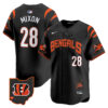 Cincinnati Bengals Joe Mixon Vapor Premier Limited Baseball Jersey - All Stitched - Black